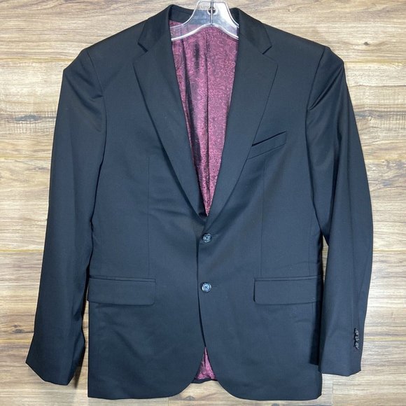 Klein Epstein & Parker Other - Klein Epstein & Parker Vitale Barberis Canonico Super 110s Black Blazer Sz 42
